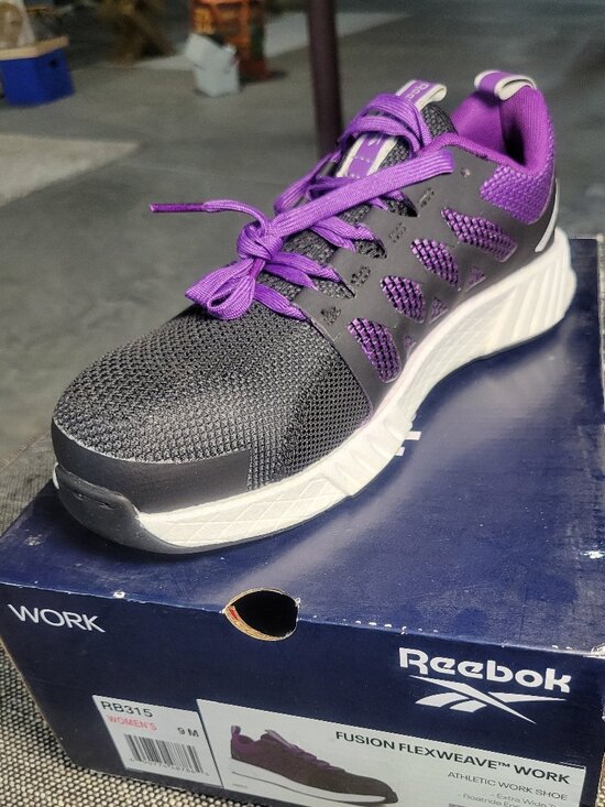 Reebok Shoes - NIB Reebok Work RB315 Fusion Flexweave Composite Toe Shoes Women's 9 Purple